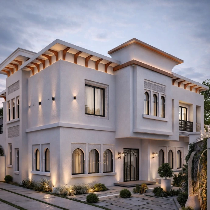 Façade de Villa de Luxe / Fachada de Villa de Lujo