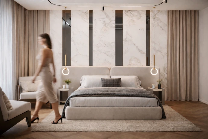 Chambre Méditerranéenne Élégante / Dormitorio Mediterráneo de Lujo