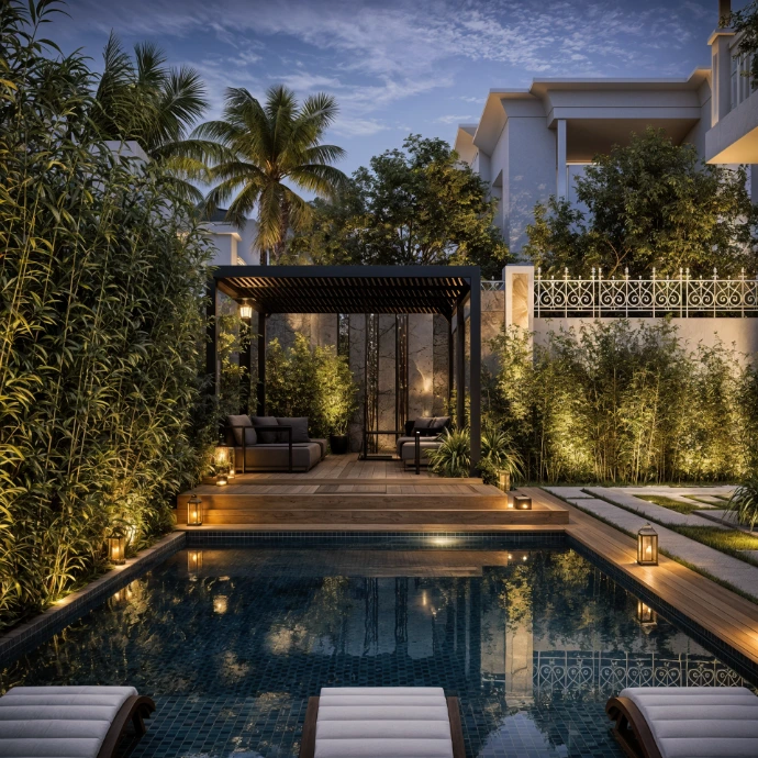 Meditteranean villa design in tangier