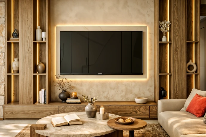 Mur TV Moderne Haut de Gamme / Muro TV Moderno y Lujoso